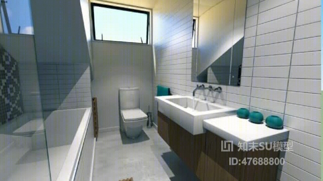 家居卫生间SU模型下载【ID:47688800】