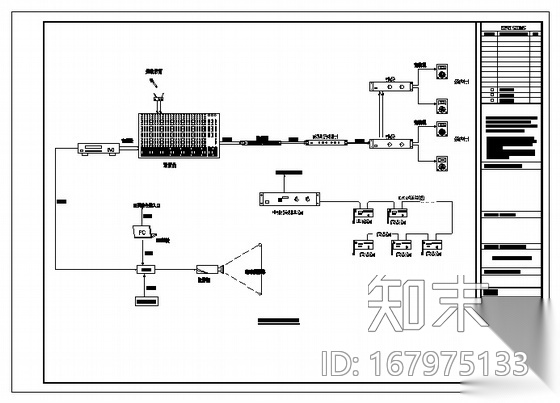 会议系统系统图施工图下载【ID:167975133】