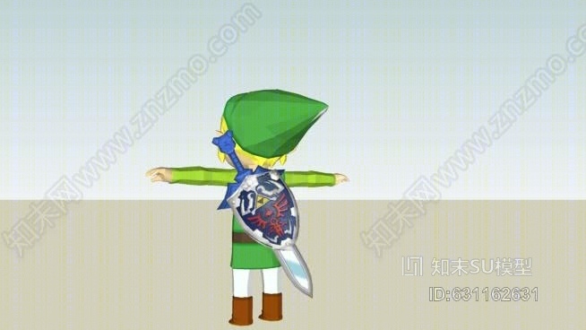 主人公衣服主人泽尔达HyLang-SHILD中的风向标SU模型下载【ID:631162631】