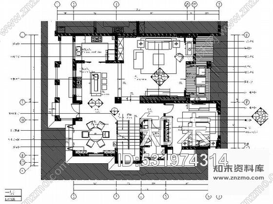 施工图绵阳新中式风格双层别墅室内装修图含效果cad施工图下载【ID:531974314】