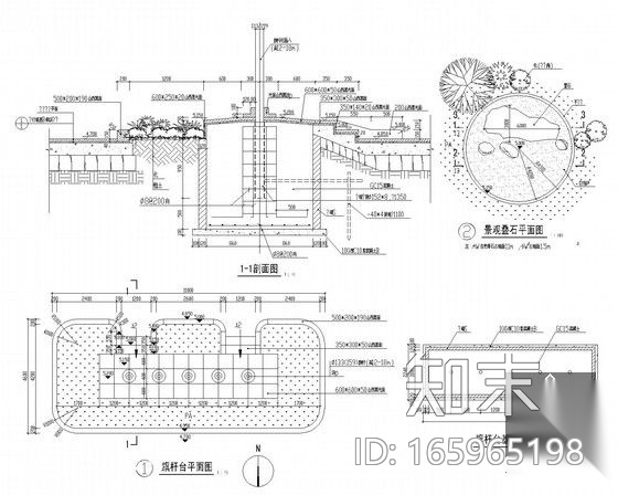 园林景观标识单体施工详图17例施工图下载【ID:165965198】