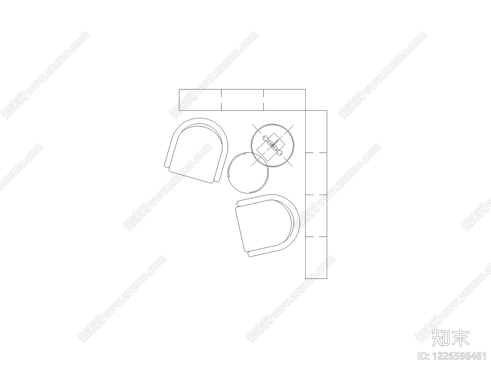 椅子cad施工图下载【ID:1226596461】