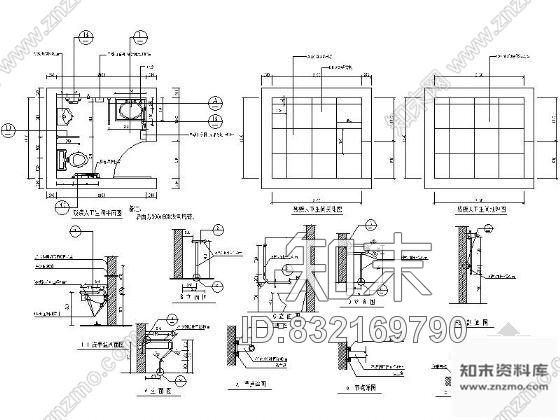 图块/节点残疾人卫生间详图施工图下载【ID:832169790】