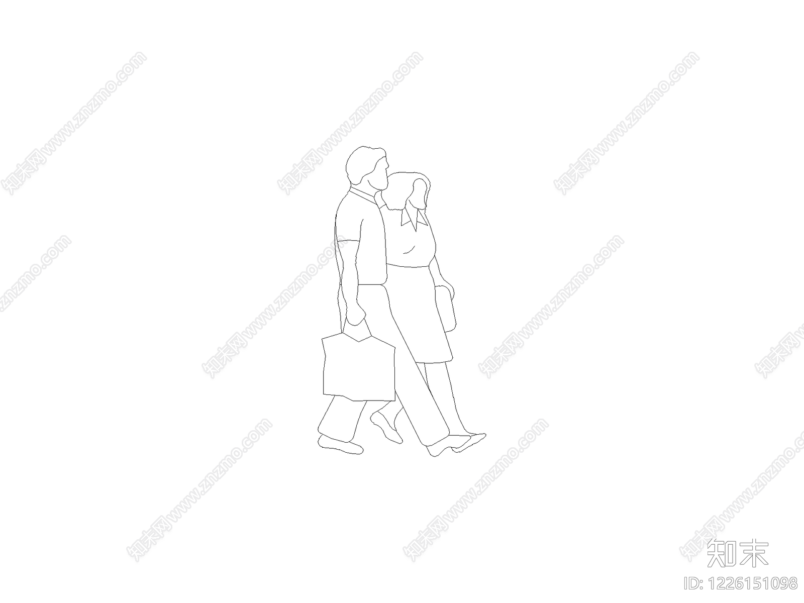 人物cad施工图下载【ID:1226151098】