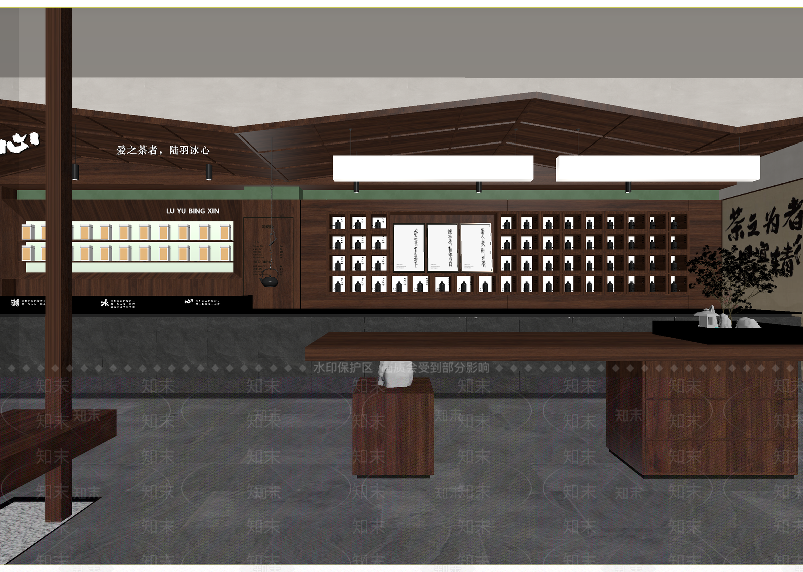 新中式茶馆3D模型下载【ID:1215112043】