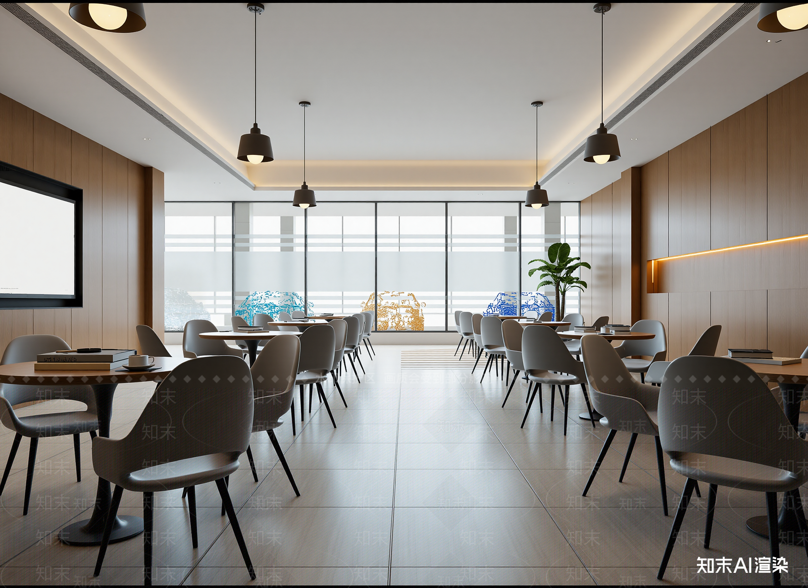 现代咖啡厅3D模型下载【ID:1214314838】