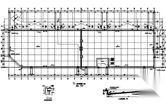 某物流中心建筑结构方案图cad施工图下载【ID:151432157】