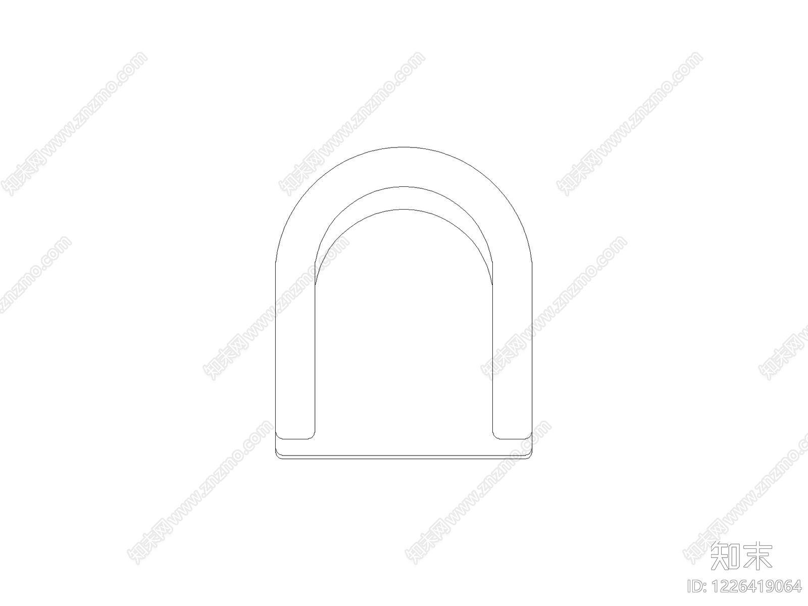 椅子cad施工图下载【ID:1226419064】