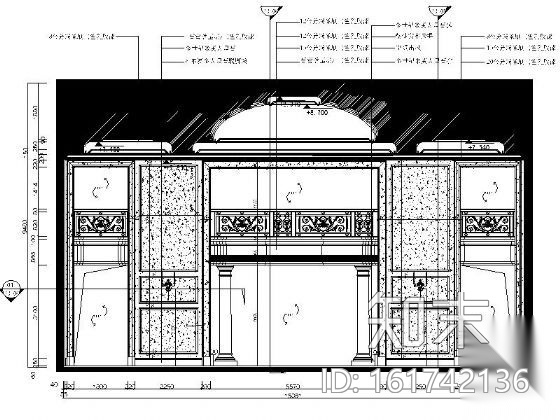 [浙江]某欧式售楼厅室内装修图cad施工图下载【ID:161742136】