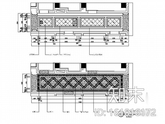 [重庆]某奢华KTV走廊D装修图cad施工图下载【ID:161816172】