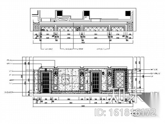 [重庆]某奢华KTV走廊D装修图cad施工图下载【ID:161816172】