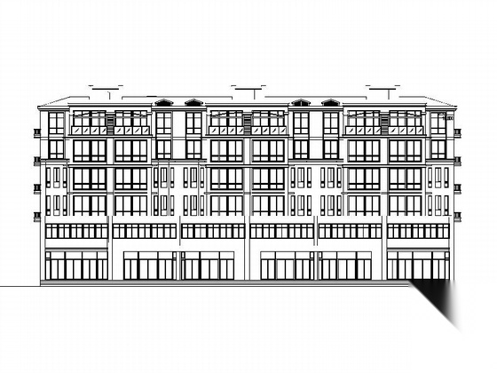 [鹤壁]某六层砖混结构住宅楼建筑施工图cad施工图下载【ID:167626125】