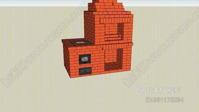 砌体加热器，锌，锌，锌SU模型下载【ID:931175534】