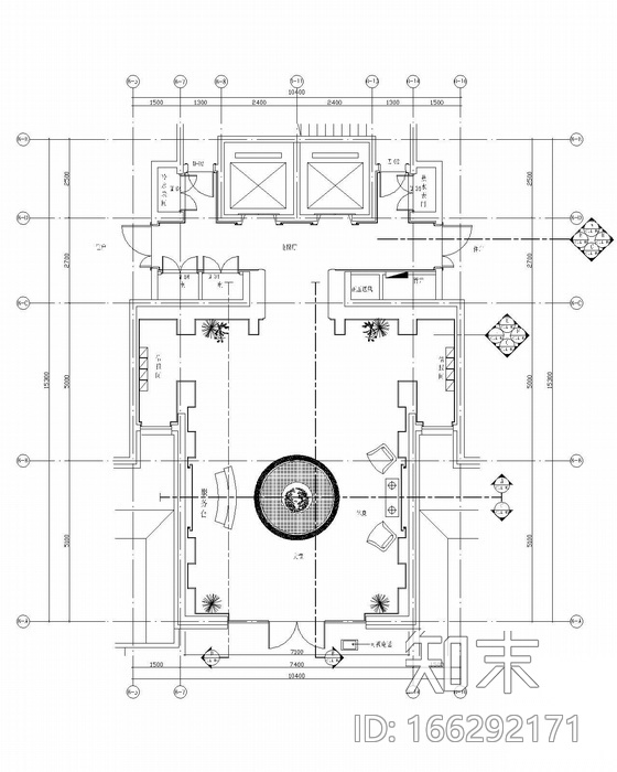 花园住宅公共部分装修图cad施工图下载【ID:166292171】