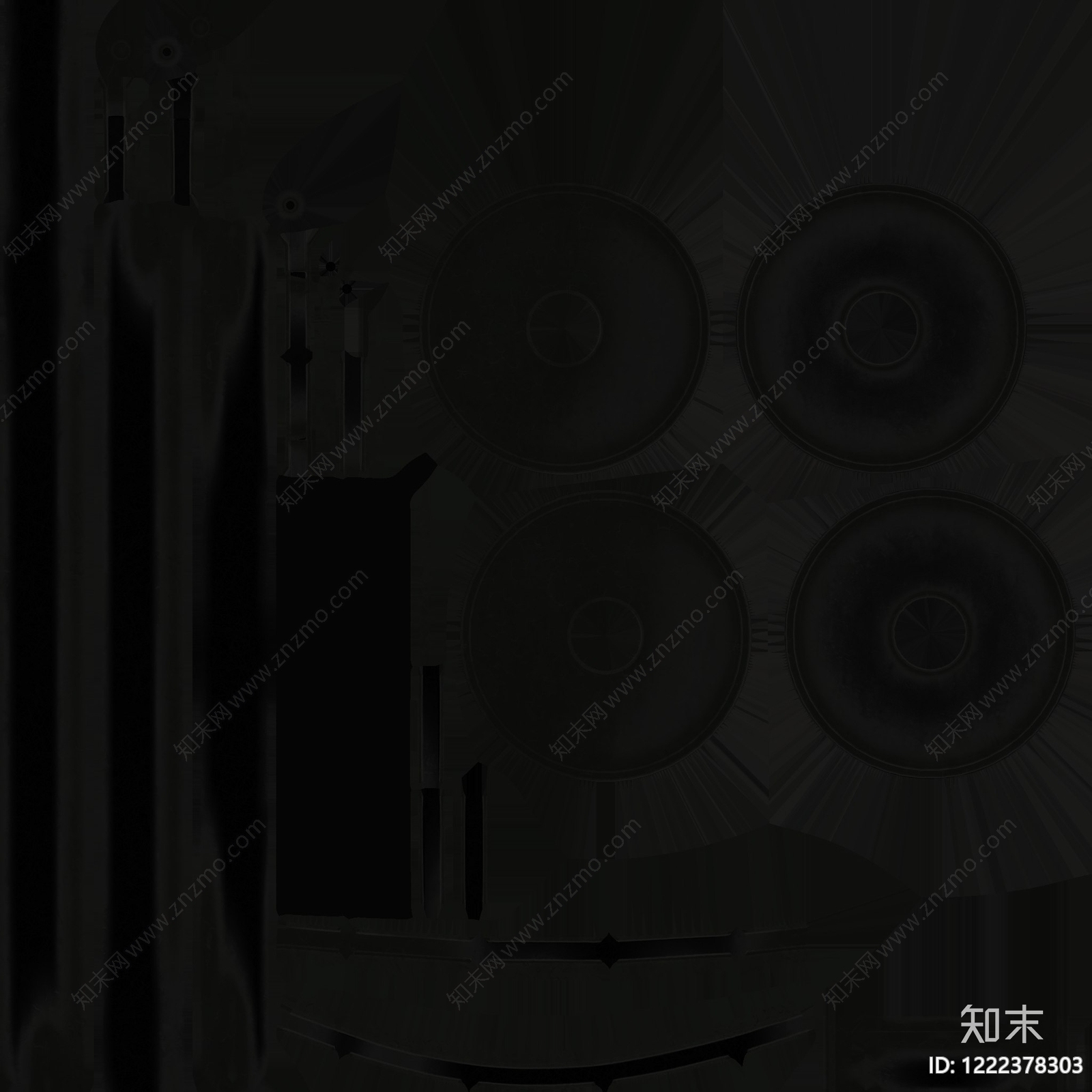 欧式天花高清贴图材质