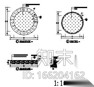 成都小区中心广场景观施工图cad施工图下载【ID:166204162】