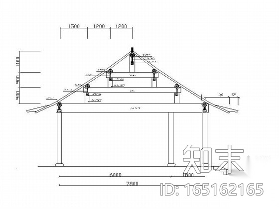 [山西]某仿古建筑四合院建筑施工图施工图下载【ID:165162165】