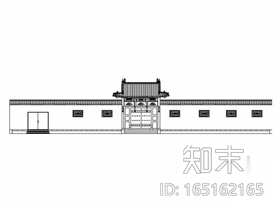 [山西]某仿古建筑四合院建筑施工图施工图下载【ID:165162165】