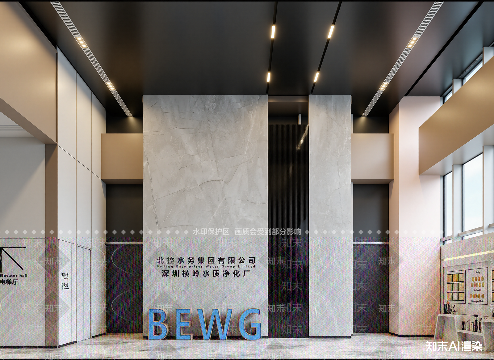 现代大厅3D模型下载【ID:1214749062】