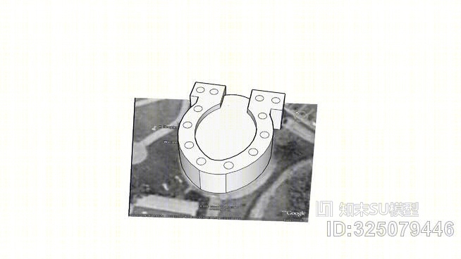 马蹄、马桶座建筑SU模型下载【ID:325079446】