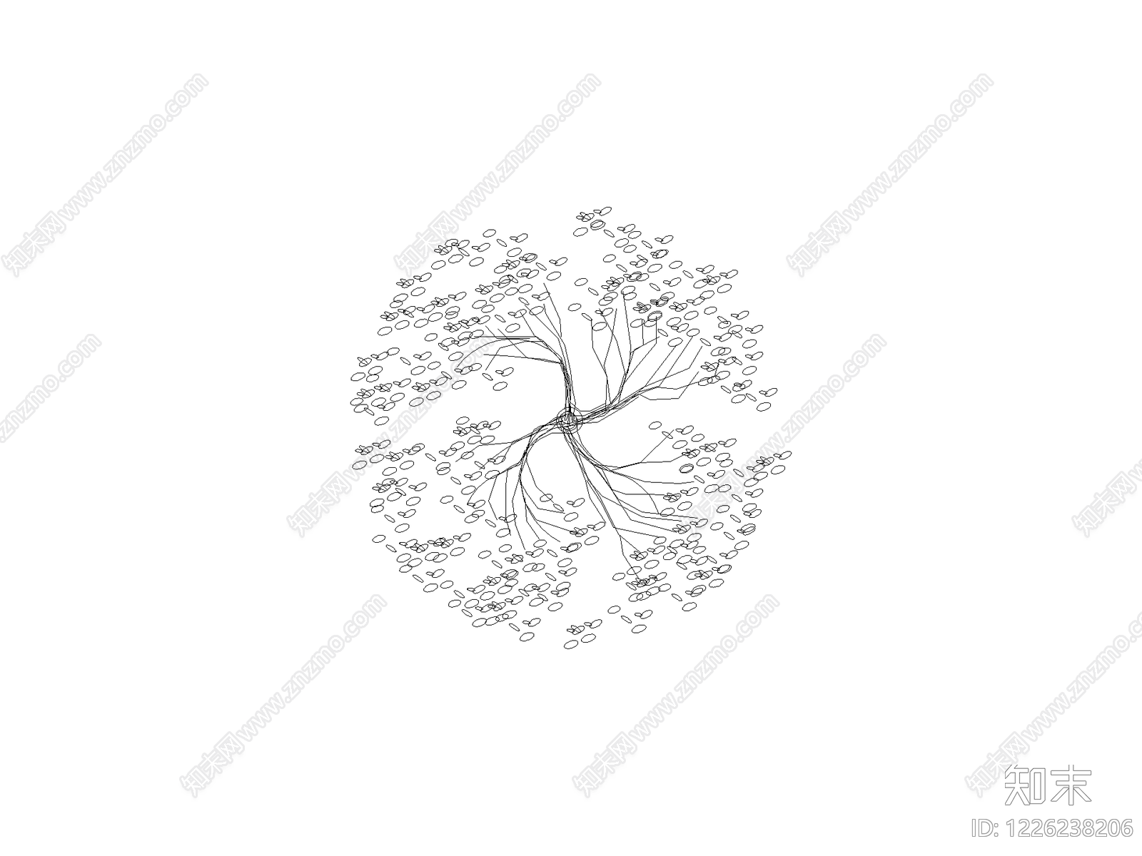 备用植物图例cad施工图下载【ID:1226238206】