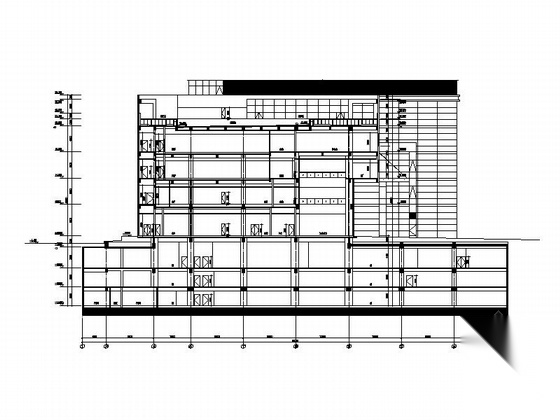 [广东]39层现代风格商业综合体及单体建筑设计施工图cad施工图下载【ID:166707102】