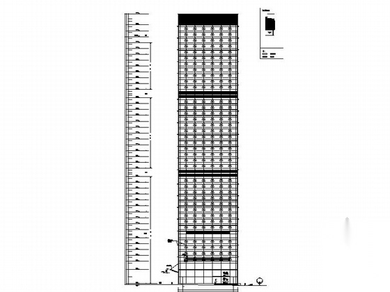 [广东]39层现代风格商业综合体及单体建筑设计施工图cad施工图下载【ID:166707102】