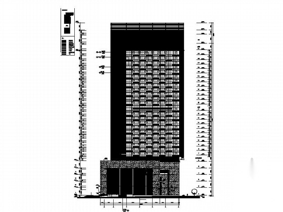 [广东]39层现代风格商业综合体及单体建筑设计施工图cad施工图下载【ID:166707102】