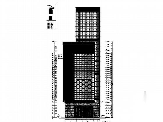 [广东]39层现代风格商业综合体及单体建筑设计施工图cad施工图下载【ID:166707102】