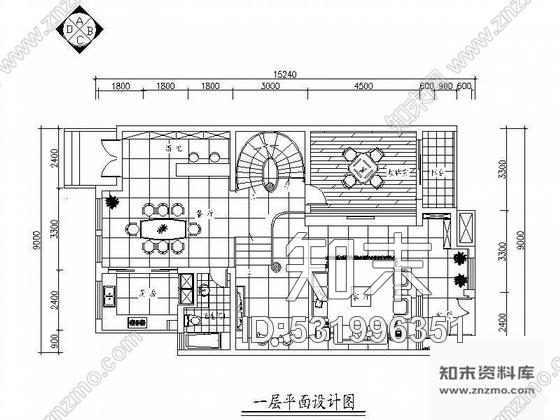 施工图浙江某五层别墅装修图cad施工图下载【ID:531996351】