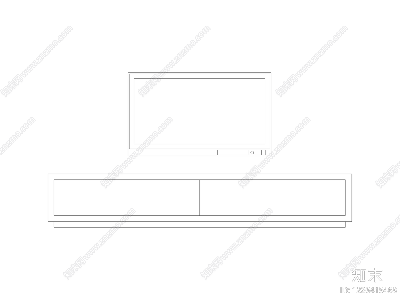 柜子平立面cad施工图下载【ID:1226415463】
