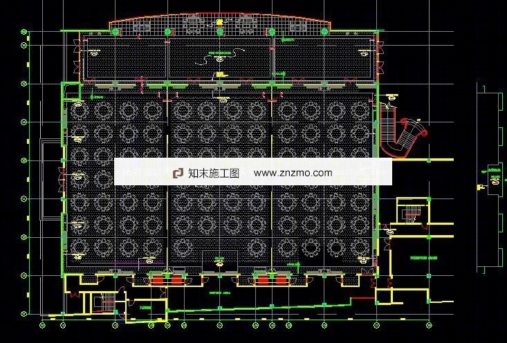 HBA中山香格里拉宴会厅施工图纸cad施工图下载【ID:36928460】