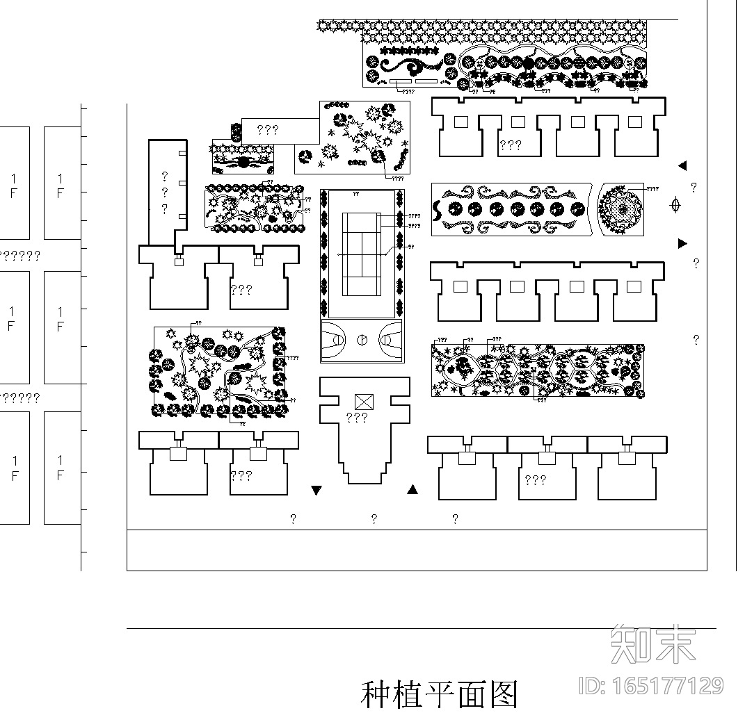 4套植物配置种植CAD平面图施工图下载【ID:165177129】