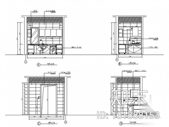 [海南]某度假区别墅A户型室内装修图cad施工图下载【ID:161888153】