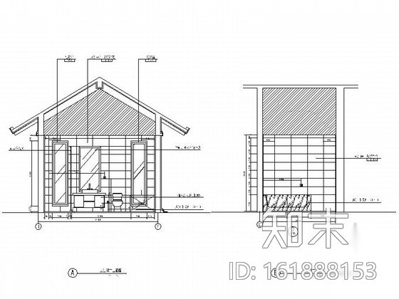 [海南]某度假区别墅A户型室内装修图cad施工图下载【ID:161888153】