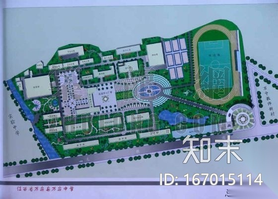 江西万安中学规划设计方案cad施工图下载【ID:167015114】