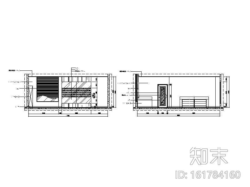 全套简约风格办公楼设计施工图cad施工图下载【ID:161784160】