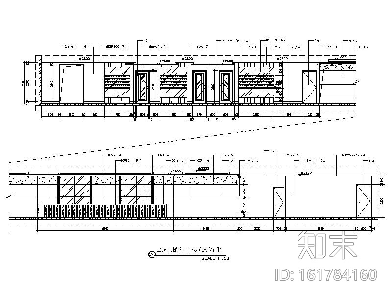 全套简约风格办公楼设计施工图cad施工图下载【ID:161784160】