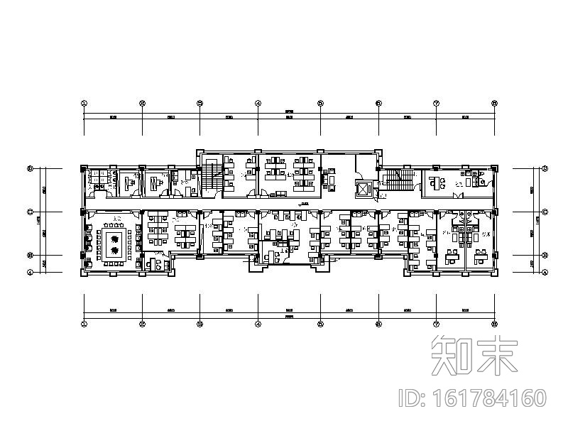 全套简约风格办公楼设计施工图cad施工图下载【ID:161784160】