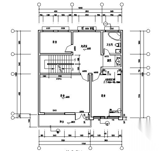 [睢县]某回族三层住宅楼建筑施工图cad施工图下载【ID:166072197】