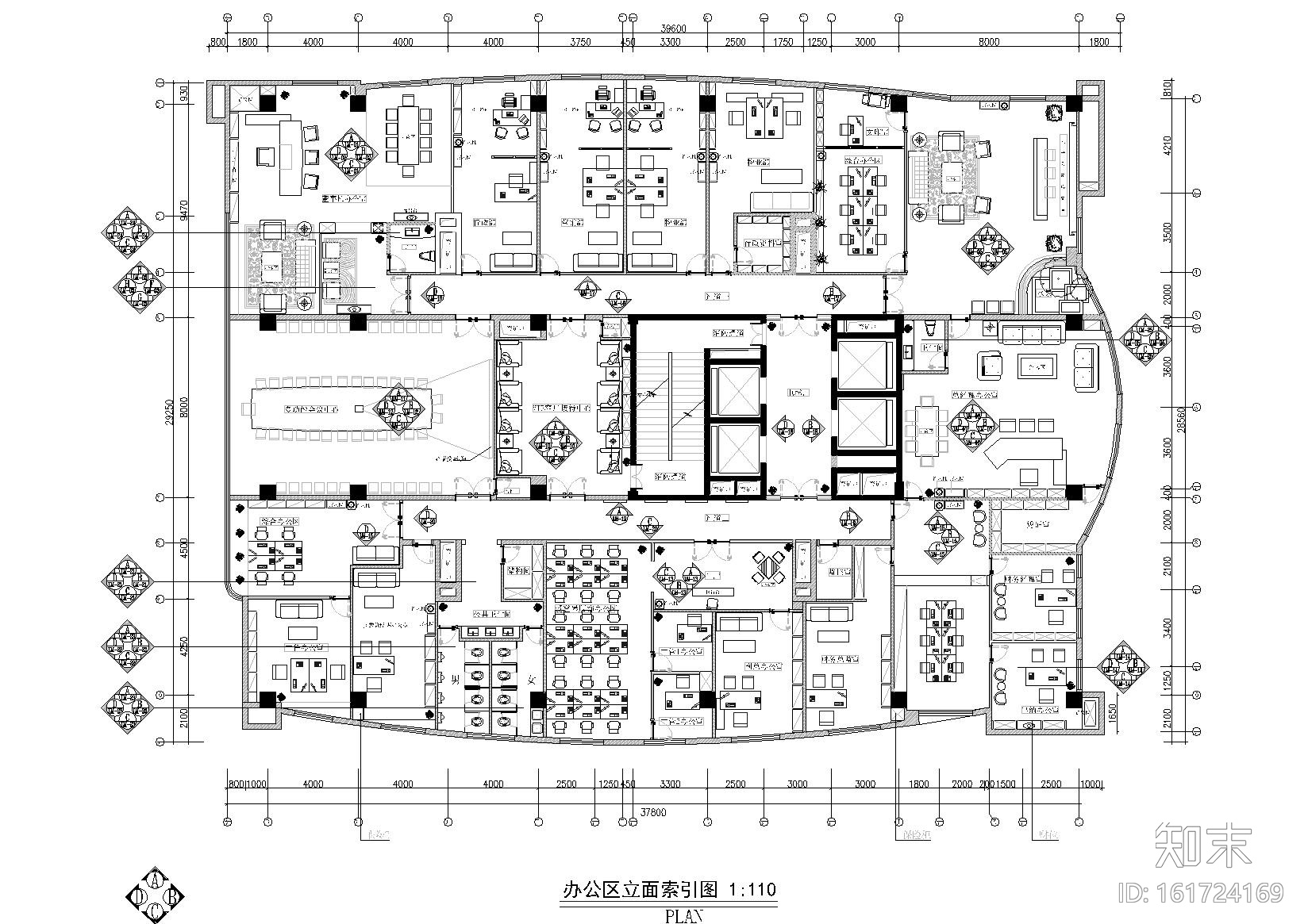 某简欧风格办公楼建设工程施工图+节点大样施工图下载【ID:161724169】