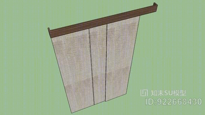 窗帘板SU模型下载【ID:922668430】