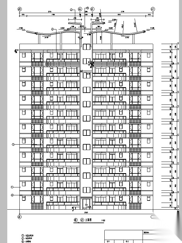 高层商主楼建筑设计方案施工图CAD施工图下载【ID:165625113】