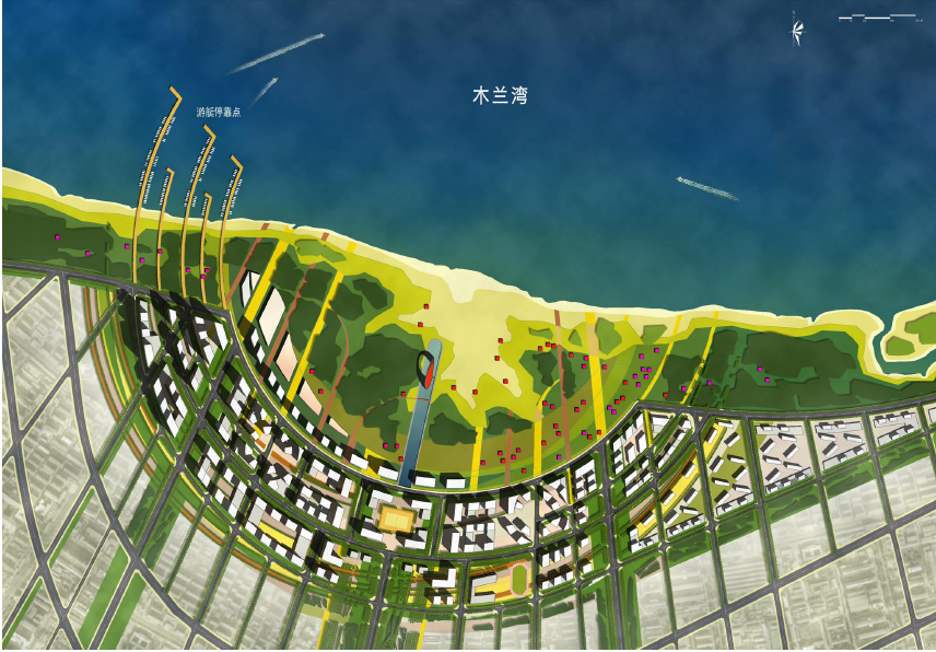 海南文昌滨海地区木兰港片区概念规划cad施工图下载【ID:151734167】