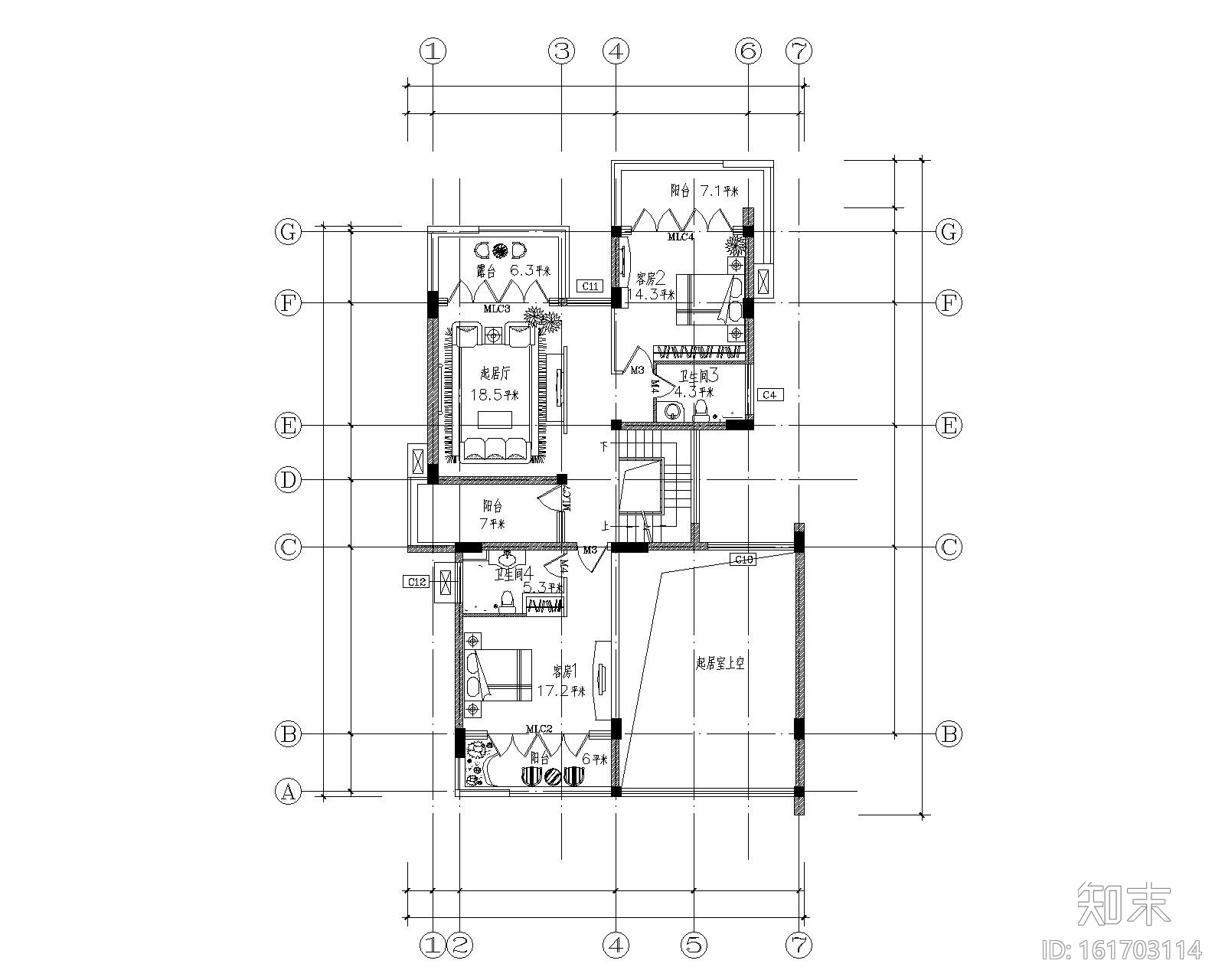 [福建]某古典别墅施工图及效果图cad施工图下载【ID:161703114】