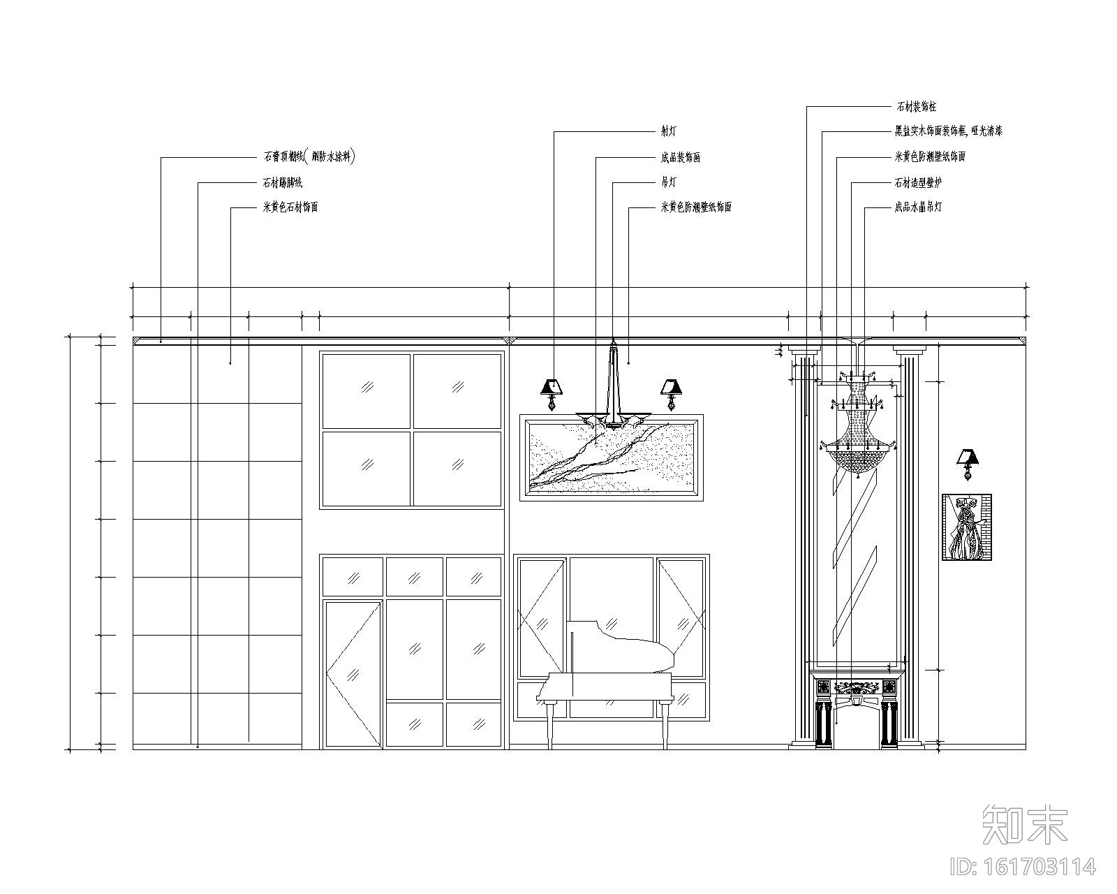 [福建]某古典别墅施工图及效果图cad施工图下载【ID:161703114】