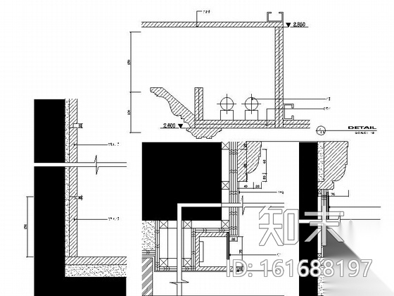 [浙江]酒店式公寓样板房电梯厅装修设计施工图cad施工图下载【ID:161688197】