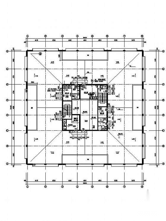 [广东]26层玻璃幕墙办公大厦设计施工图（知名建筑&nbsp...cad施工图下载【ID:168482145】