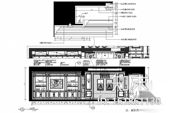 [上海]交通便利高档森林住宅区欧式风格两层别墅装修图cad施工图下载【ID:161861130】