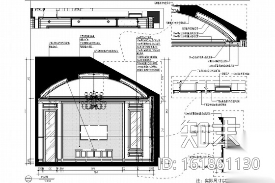 [上海]交通便利高档森林住宅区欧式风格两层别墅装修图cad施工图下载【ID:161861130】